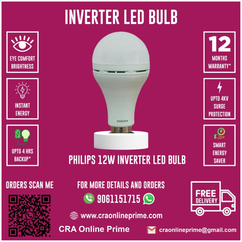 PHILIPS 12W Inverter LED Bulb